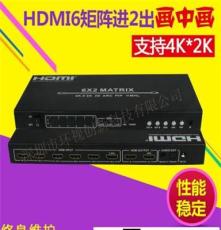 HDMI6进2出 i画中画视频切换分配转换器数字音视频矩阵环视创新