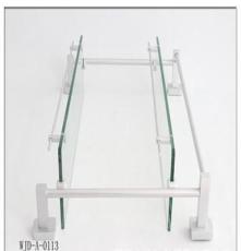 太空铝置物架玻璃置物架化妆品台 WJD-A-0113