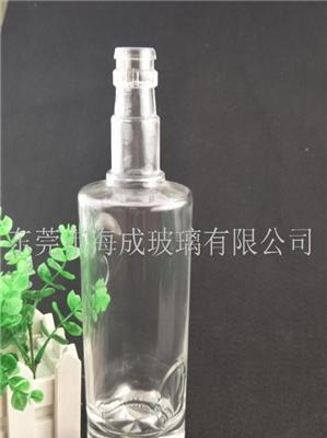 厂家直销简约创意星星高白料透明玻璃酒瓶