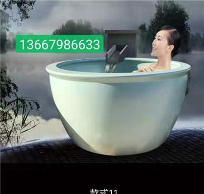 哈尔滨洗浴中心用的泡澡缸 景德镇温泉陶瓷浴缸
