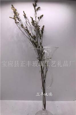 唢呐形状透明花瓶