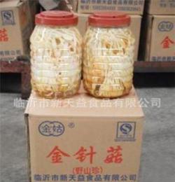 山东厂家直销优质瓶装清水保鲜金针菇