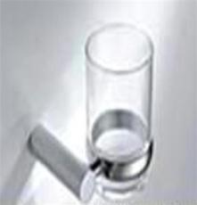优质304不锈钢加磨砂玻璃杯组配而成的单杯座