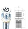 欧式,脸盆类,下水器,型号A028，提拉式,材质铜，规格1 1/2“