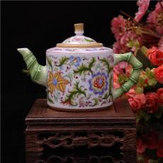 “丰庆祥”珐琅彩和粉彩的区别精品珐琅彩茶杯价格