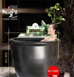 青瓦台黑色釉极乐汤泡澡缸日式汤1.1米洗浴大缸