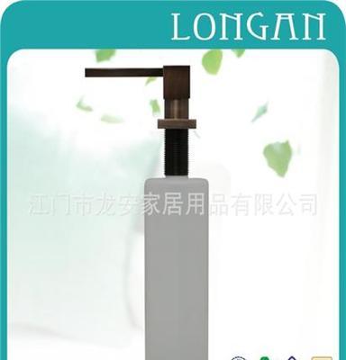 T08推荐按压式皂液器 厨卫大件 高档金属皂液器 家庭水槽皂液器