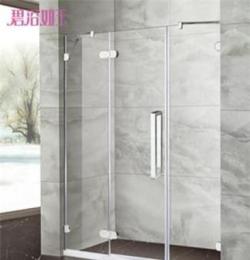 厂家直销卫生间平开门淋浴房 钢化玻璃方形沐浴房