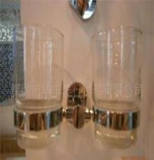 AIKON卫浴洁具酒店工程配套 AK-7254银色玻璃双杯 高档耐用