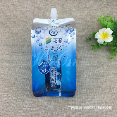 四边封矿泉水吸嘴袋 铝箔袋 袋装水企鹅袋