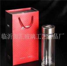 广州礼品公司礼品杯定制商务礼品双层水晶杯子生产厂家印LOG0