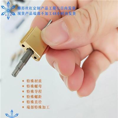 微型丝杆直径3导程0.5细牙螺杆加工定做厂家梯形螺杆