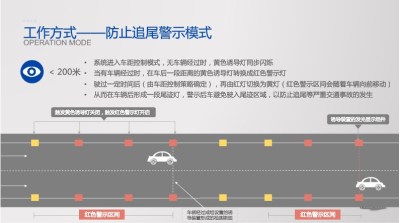 高速公路霧區(qū)智能誘導(dǎo)防撞燈黃燈