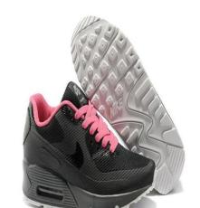 Nike air max90耐克无缝高频黑灰桃红女运动鞋