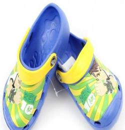 2013夏新款卡通儿童洞洞鞋男童凉鞋包头平跟宝宝拖鞋 LLZ-X0023
