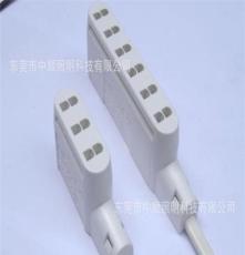供应LED卤素灯MINI电缆接线盒低压6位排插分线盒 符合ROHS标准