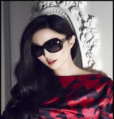 厂家批发 2014新款防紫外线女士太阳镜大框时尚墨镜韩版 杂款混批
