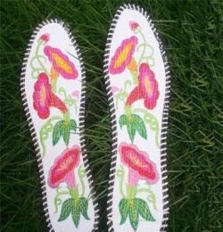 直銷(xiāo)錦繡2015新款鞋墊 手工鞋墊 竹碳 防臭 刺繡 增高鞋墊