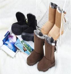 韩版雪地靴 8003-2三色方格中筒靴 防滑耐磨保暖女靴子 厂家直销