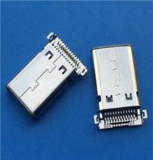 贴片-双排TYPE-C 3.1公头USB C型 24P双排 贴板 超薄充电