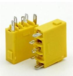 供应联想5P方口公头DC电源适配器 黄色插座连接器