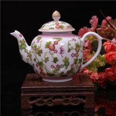 “丰庆祥”单壶 茶壶 精品珐琅彩瓷 釉上无铅 景德镇艺术品