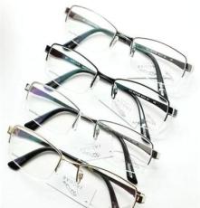 36016捷豹眼镜 男款纯钛光学架 青岛时尚光学眼镜架批发