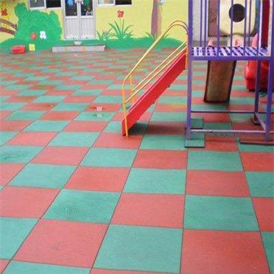 天津橡胶地砖专卖室外幼儿园橡胶地砖安装