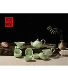 厂家批发创意茶具礼品青釉茶具茶具套装茶龙腾盛世青瓷TZ101