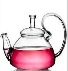 耐热玻璃茶具 高把壶不掉盖设计玻璃仙踪壶钢丝网过滤花茶壶