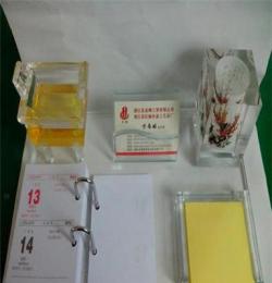 2013新款水晶臺歷 水晶五件套辦公用品  誠信鼎禮品