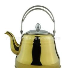 彩塘精美喷漆金钟壶 不锈钢复底金钟壶 不锈钢茶壶 咖啡壶 茶艺壶