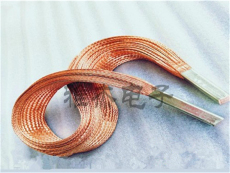 雅杰紫铜编织软连接 镀锡铜编织带软连接