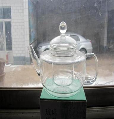 600毫升玻璃茶壶，高硼硅玻璃不锈钢漏壶