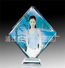 厂家直销 水晶彩印方体 多种规格可定制 水晶工艺品