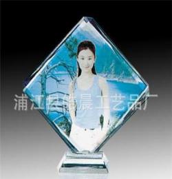 廠家直銷 水晶彩印方體 多種規(guī)格可定制 水晶工藝品