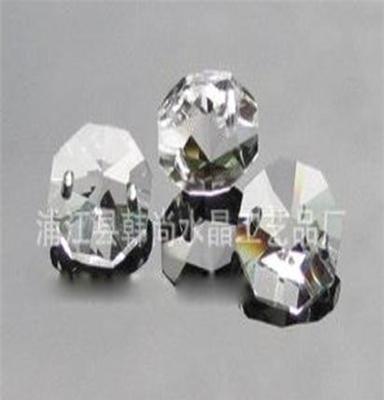 一等品、统货：28#透明水晶八角珠、单孔、双孔、大小面八角珠