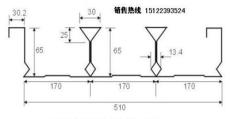 BD65-170-510閉口樓承板