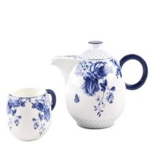 供應(yīng)特價(jià)包郵/ 骨瓷茶具套裝/茶具/茶盤套裝/骨瓷/茶具/英倫藍(lán)調(diào)