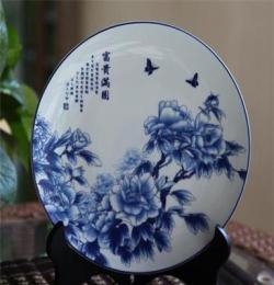 廠家直銷紀(jì)念青花瓷盤(pán)工藝品