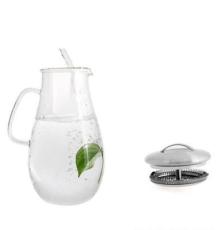 耐热玻璃茶具 优雅水滴壶创意礼物花茶壶 冷水壶 玻璃花茶壶*