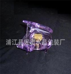 2013年新款 水晶鋼琴 水晶工藝品 水晶鋼琴音樂盒 人造水晶工藝品