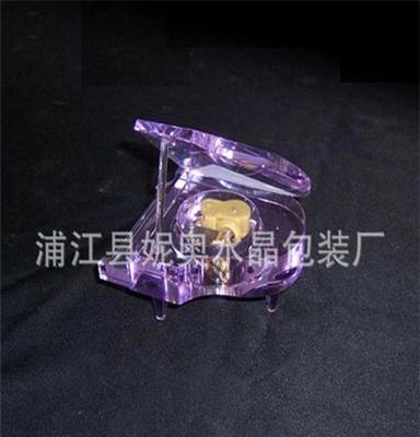 2013年新款 水晶钢琴 水晶工艺品 水晶钢琴音乐盒 人造水晶工艺品