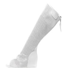 2013夏季新款流行鱼嘴靴子内增高长筒靴女式凉靴洞洞高筒靴