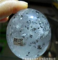 东海水晶纯天然绿幽灵水晶球满天星千层10.1厘米送球座