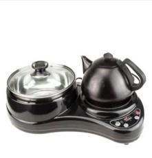 炜腾 WT-10S 二合一组合电磁消毒泡茶炉 黑色 电水壶 电煮锅套装
