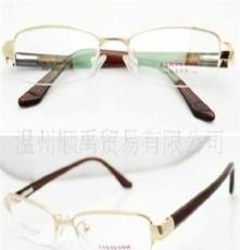 最新情侣款 高端纯钛半框眼镜架 品质保证 金色
