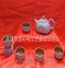 现货供应 XA105珍珠釉八角陶瓷茶具 创意茶具