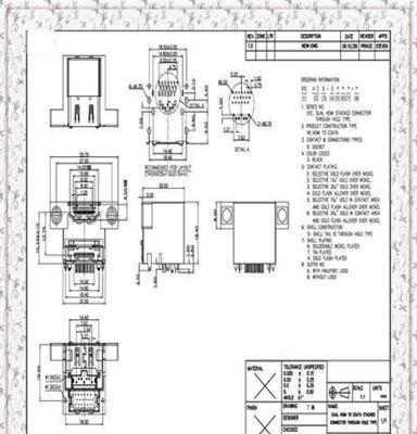 高清双层HDMI对ESATA母头板端连接器