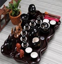 冠林 紫砂功夫茶具套裝特價包郵 實木茶盤 陶瓷 茶道茶藝整套